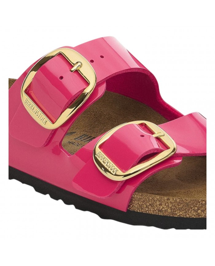 Sandalo Donna Birkenstock Arizona Big Buckle Patent Fuchsia Fusion