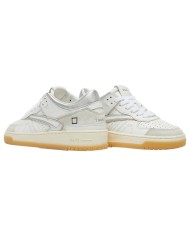 Sneaker Donna Date Torneo Leather Suede White Silver