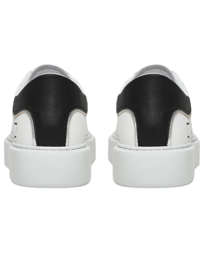 Sneaker Donna Date Sfera Calf Leather White Black