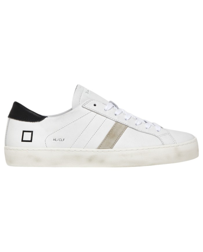 Sneaker Uomo Date Hill Low Calf Leather White Black