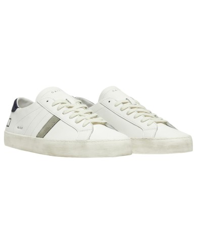 Sneaker Uomo Date Hill Low Calf Leather White Blue