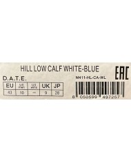 Sneaker Uomo Date Hill Low Calf Leather White Blue
