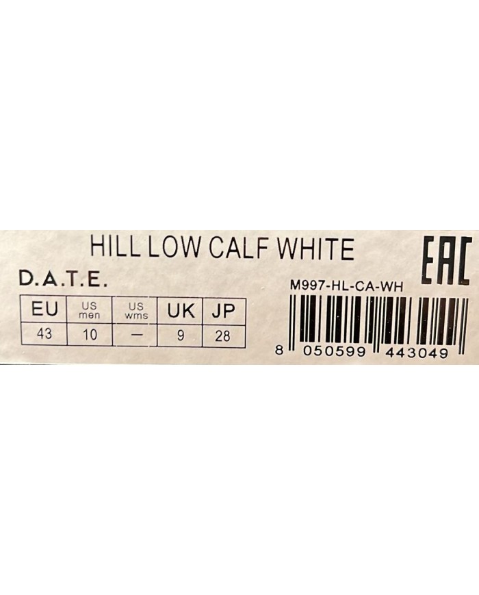 Sneaker Uomo Date Hill Low Calf Leather White
