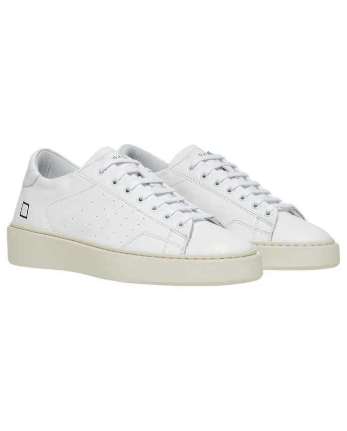 Sneaker Uomo Date Levante Calf Leather White