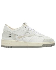 Sneaker Uomo Date Torneo Vintage Calf Leather White