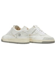 Sneaker Uomo Date Torneo Vintage Calf Leather White