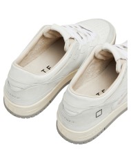 Sneaker Uomo Date Torneo Vintage Calf Leather White