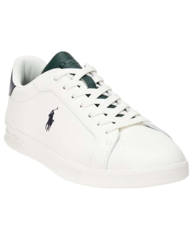 Sneaker Uomo Polo Ralph Lauren Heritage Court II SK LTL Leathe White Green