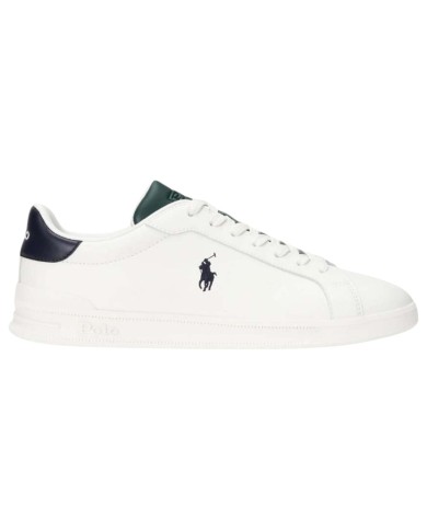 Sneaker Uomo Polo Ralph Lauren Heritage Court II SK LTL Leathe White Green