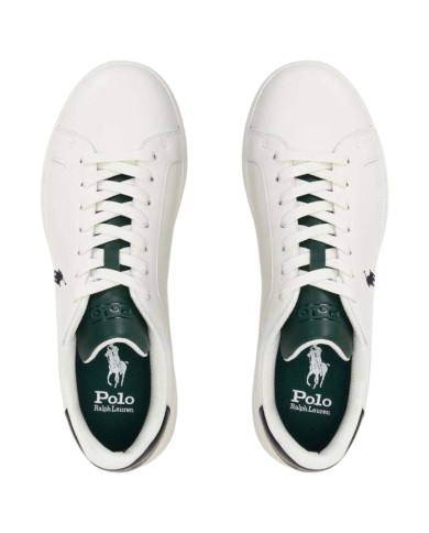 Sneaker Uomo Polo Ralph Lauren Heritage Court II SK LTL Leathe White Green
