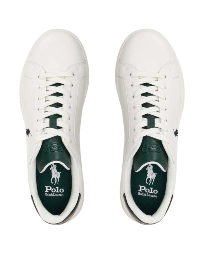 Sneaker Uomo Polo Ralph Lauren Heritage Court II SK LTL Leathe White Green