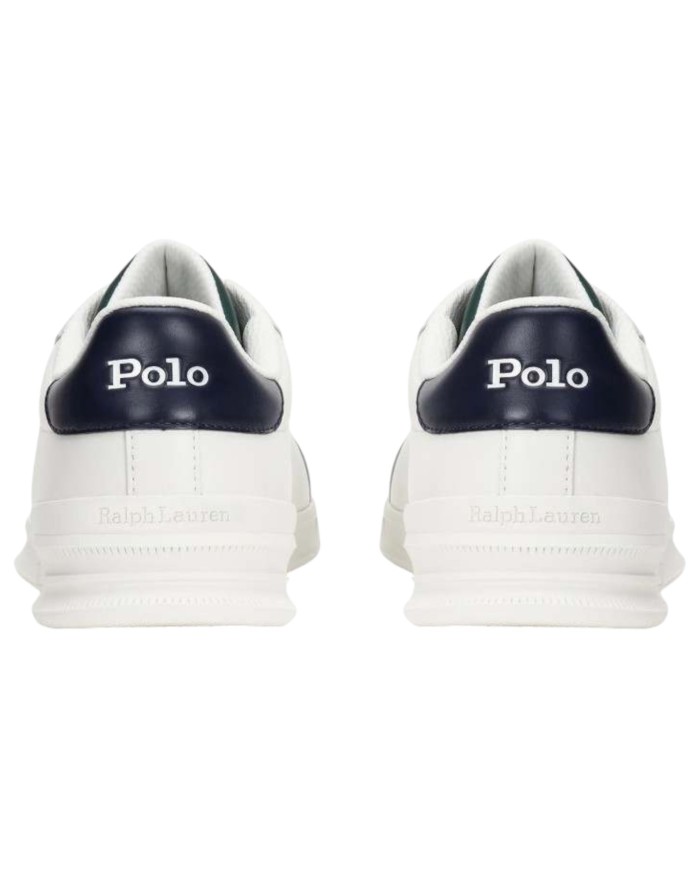 Sneaker Uomo Polo Ralph Lauren Heritage Court II SK LTL Leathe White Green
