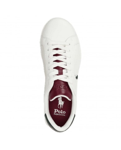 Sneaker Uomo Polo Ralph Lauren Heritage Court II SK LTL Leather White Multi