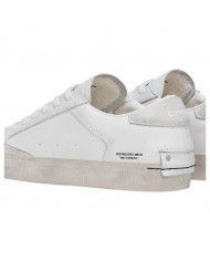 Sneaker Uomo Crime London Distressed White Leather White