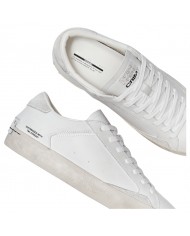 Sneaker Uomo Crime London Distressed White Leather White