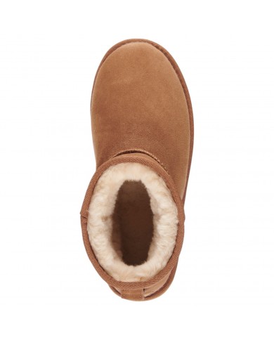 Stivale Donna Emu Australia Stinger Micro Flattform Ultra Mini Montone Chestnut