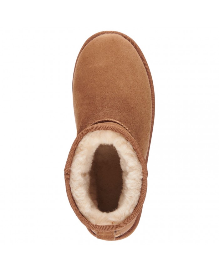 Stivale Donna Emu Australia Stinger Micro Flattform Ultra Mini Montone Chestnut