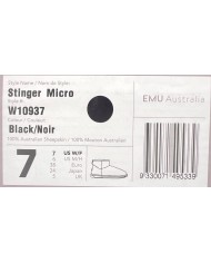 Stivale Donna Emu Australia Stinger Micro Ultra Mini  Montone Black