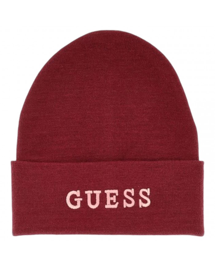 Cappello Donna Guess Beanie Hat Bordeaux