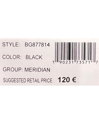 Tracolla Donna Guess Meridian Triangle Logo Leather Black