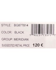 Tracolla Donna Guess Meridian Triangle Logo Leather Black