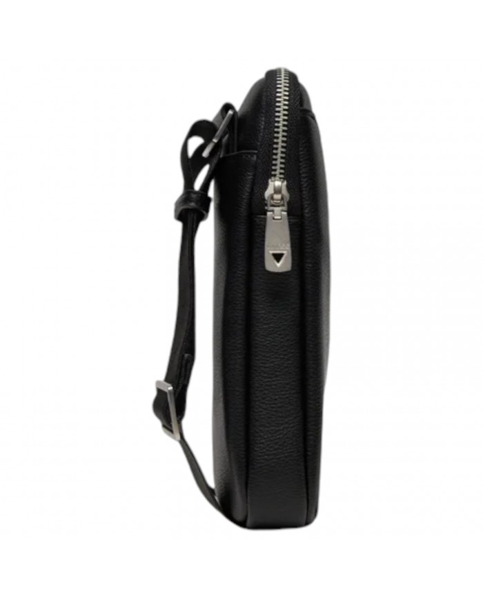 Borsello Uomo Guess Mestre Tracolla Leather Black