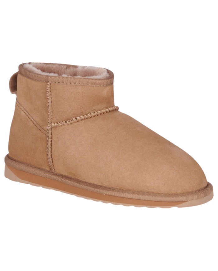 Stivale Donna Emu Australia Stinger Micro Ultra Mini  Montone Camel