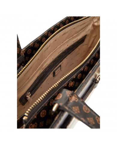 Shopper Donna Guess Arlena Micro 4G Logo Peony Leather Mocha