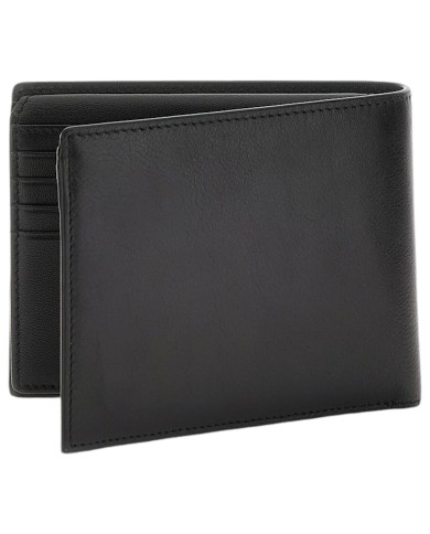 Portafoglio Uomo Guess New Boston Portacarte Leather Black