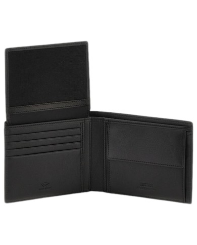 Portafoglio Uomo Guess New Boston Portacarte Leather Black