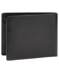 Portafoglio Uomo Guess New Boston Portacarte Leather Black