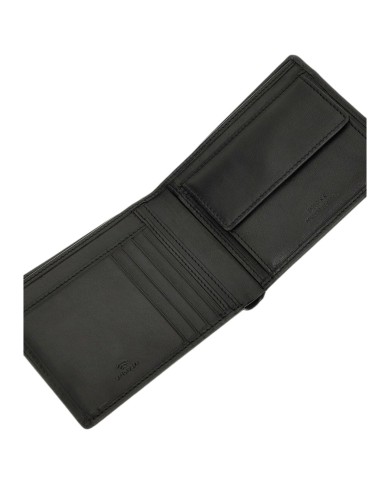 Portafoglio Uomo Guess New Boston Portacarte Leather Black