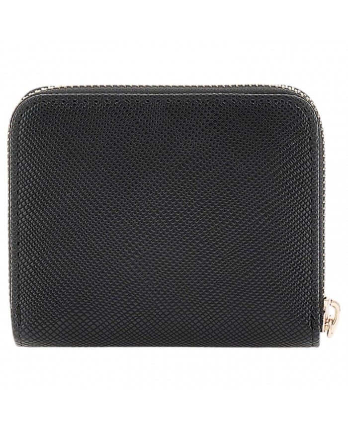Portafoglio Guess Donna Laurel Mini Saffiano Leather Black