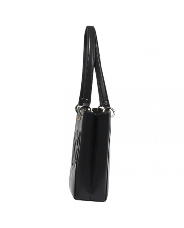 Shopper Donna Guess Eco Mietta G Logo Leather Black