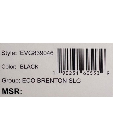 Portafoglio Donna Guess Eco Brenton Slg 4G Logo Zip Around Leather Black