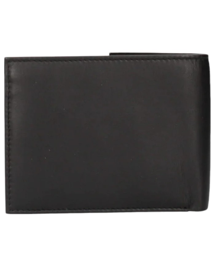 Portafoglio Guess Uomo Firenze Con Portamonete Guess Triangle Logo Leather Black