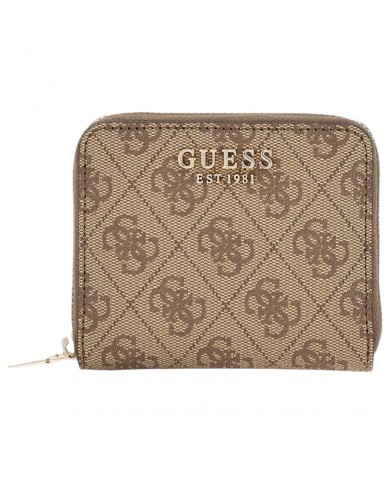 Portafoglio Guess Donna Laurel Mini 4G Logo Leather Latte