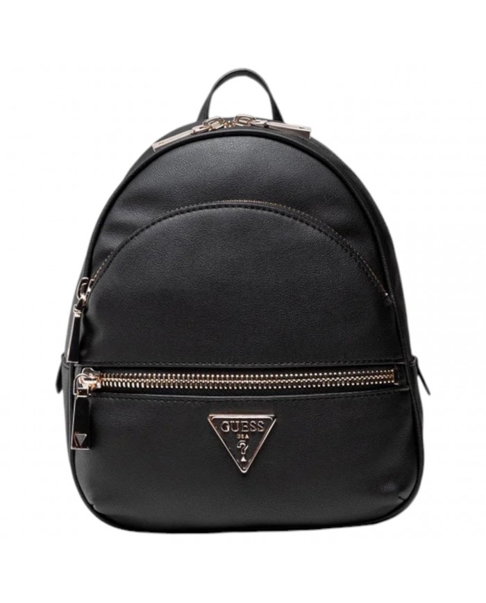 Zaino Donna Guess Manhattan Small Backpack Leather Black