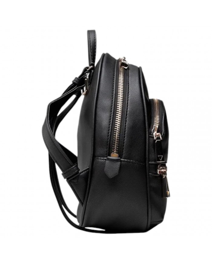 Zaino Donna Guess Manhattan Small Backpack Leather Black