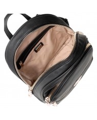 Zaino Donna Guess Manhattan Small Backpack Leather Black