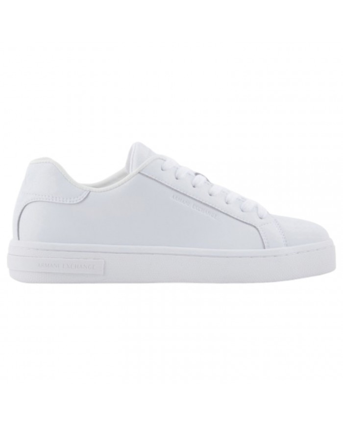 Sneaker Donna Armani Exchange Lining Logo Leather White