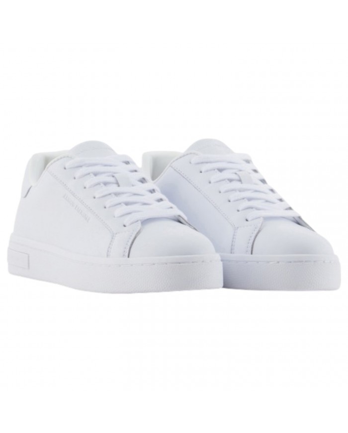 Sneaker Donna Armani Exchange Lining Logo Leather White