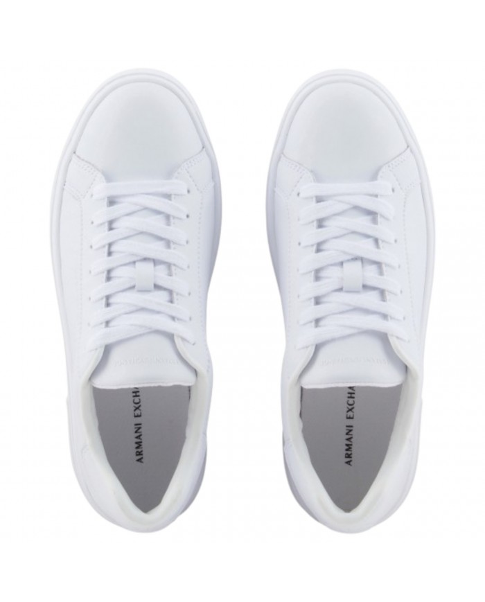 Sneaker Donna Armani Exchange Lining Logo Leather White