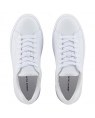 Sneaker Donna Armani Exchange Lining Logo Leather White