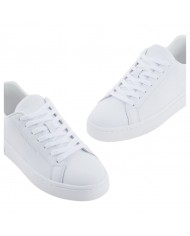 Sneaker Donna Armani Exchange Lining Logo Leather White