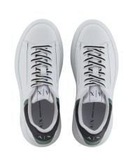 Sneaker Donna Armani Exchange Chunky Leather Opal White Absinthe