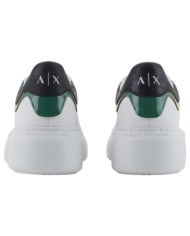 Sneaker Donna Armani Exchange Chunky Leather Opal White Absinthe