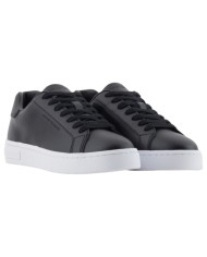Sneaker Donna Armani Exchange Lining Logo Leather Black