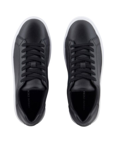 Sneaker Donna Armani Exchange Lining Logo Leather Black