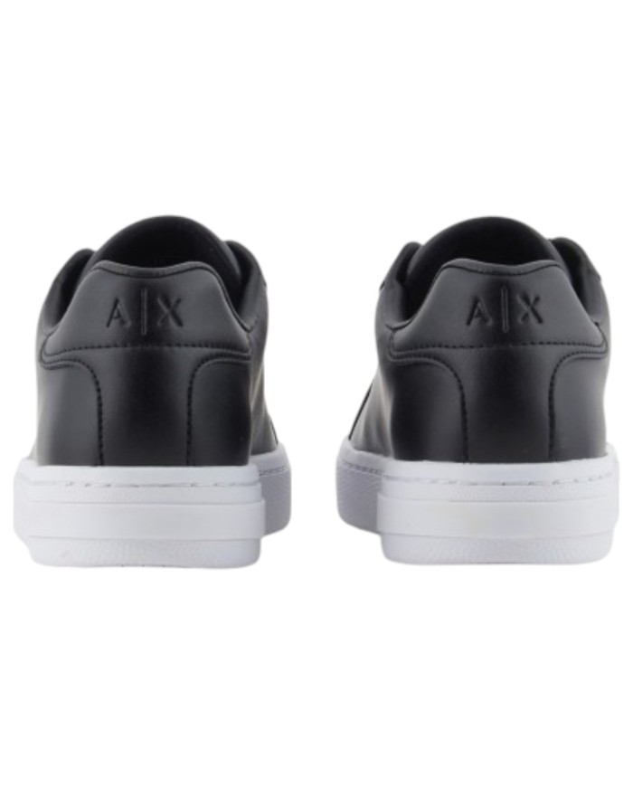 Sneaker Donna Armani Exchange Lining Logo Leather Black